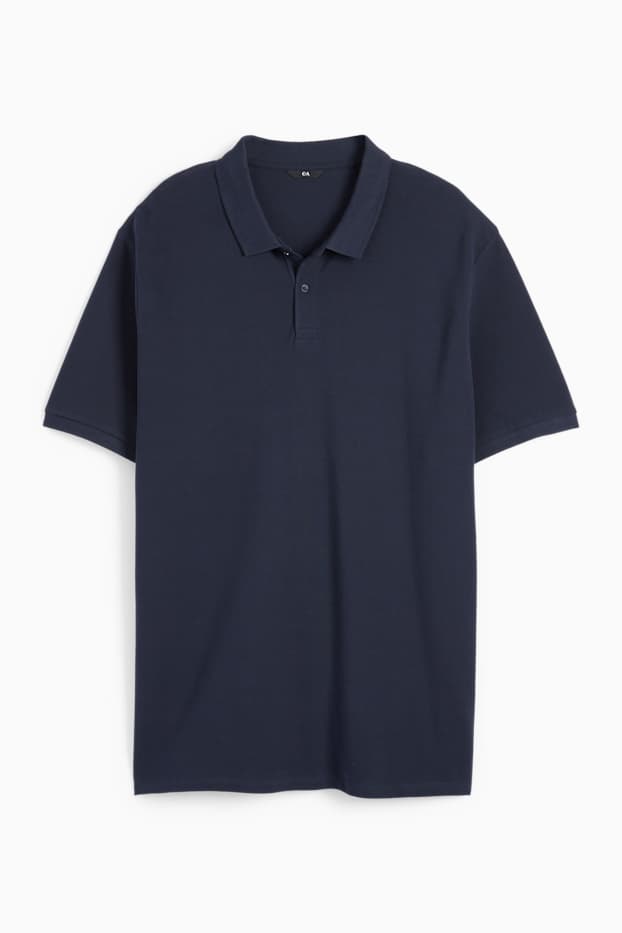 Bărbați - Tricou polo - albastru închis