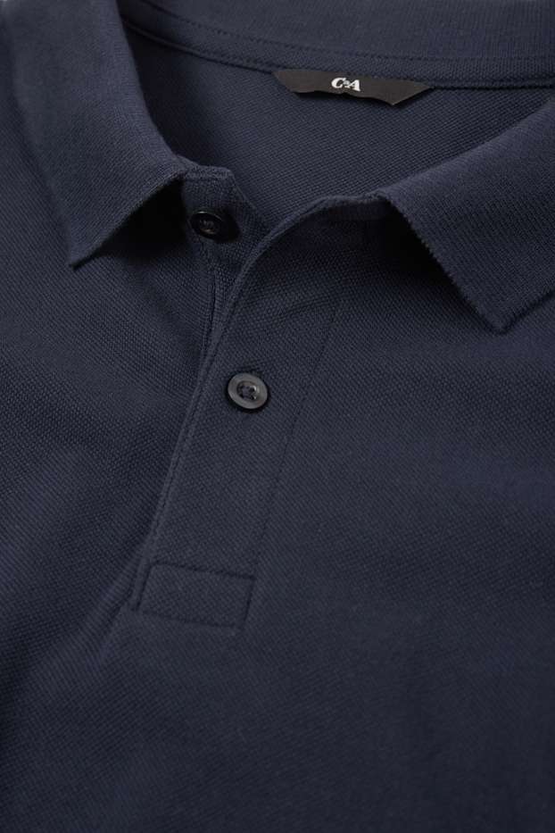 Bărbați - Tricou polo - albastru închis