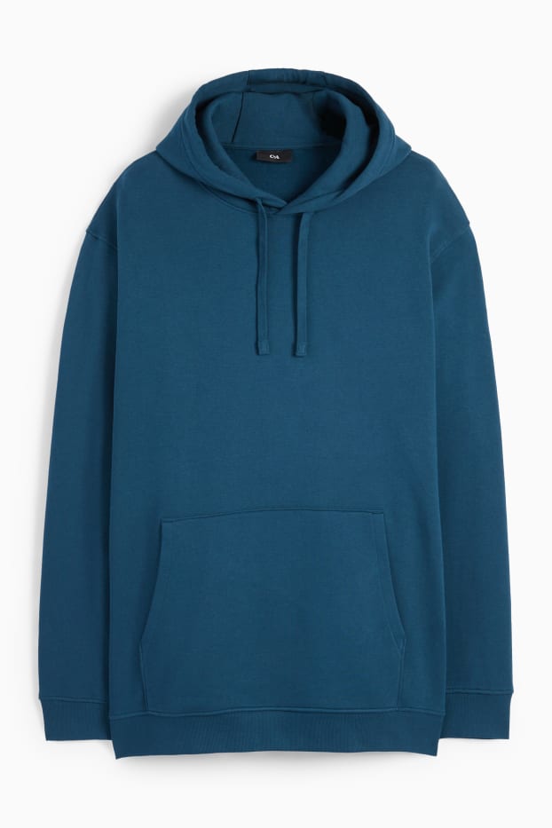 Hommes - Sweat à capuche - turquoise foncé