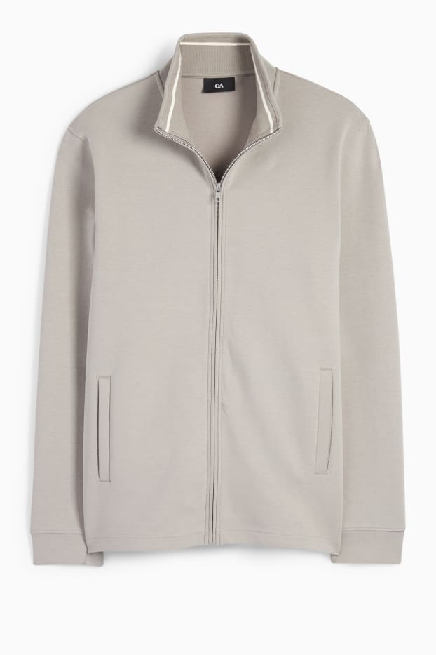 Men - Zip-through sweatshirt - light gray