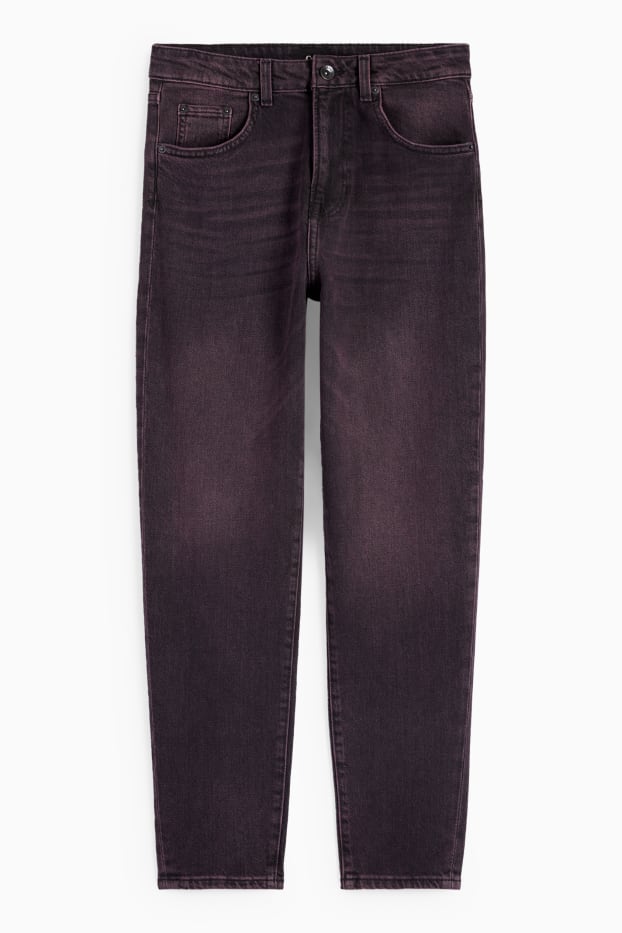 Kobiety - Mom jeans - wysoki stan - LYCRA® - czarny