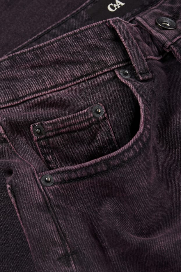 Kobiety - Mom jeans - wysoki stan - LYCRA® - czarny