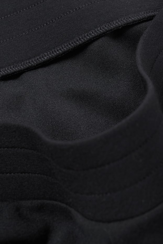 Femmes - Pantalon en jersey - straight fit - noir