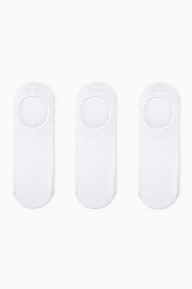 Heren - Set van 3 paar - kousevoetjes - Aloë Vera - wit