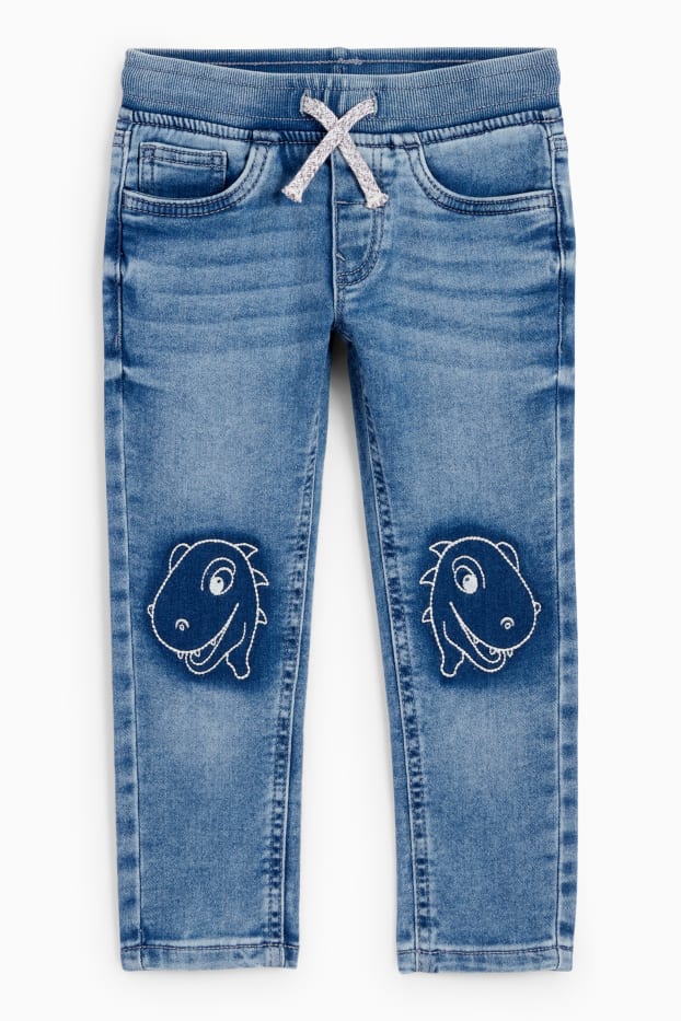 Nen - Dinosaure - slim jeans - texà blau
