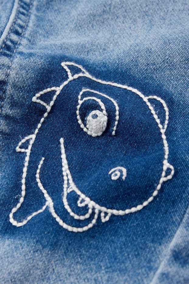 Nen - Dinosaure - slim jeans - texà blau