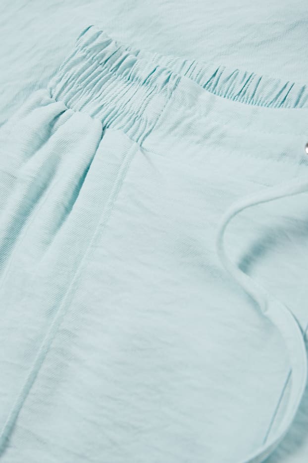 Damen - Stoffhose - High Waist - Tapered Fit - mintgrün