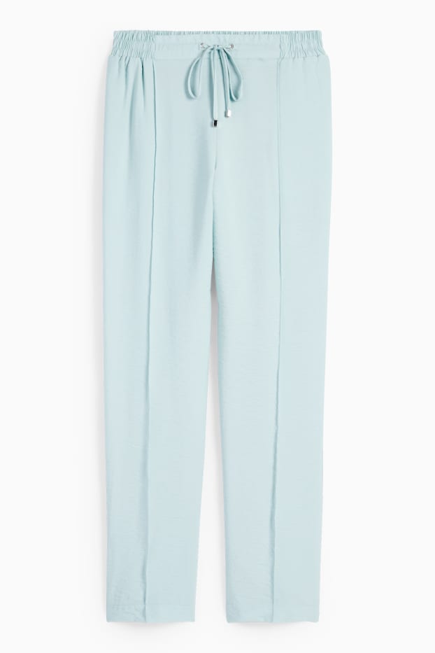 Damen - Stoffhose - High Waist - Tapered Fit - mintgrün