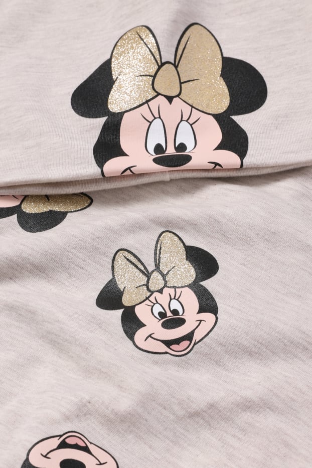 Kinder Mädchen - Minne Maus - Set - Mütze und Loop Schal - 2 teilig - beige-melange