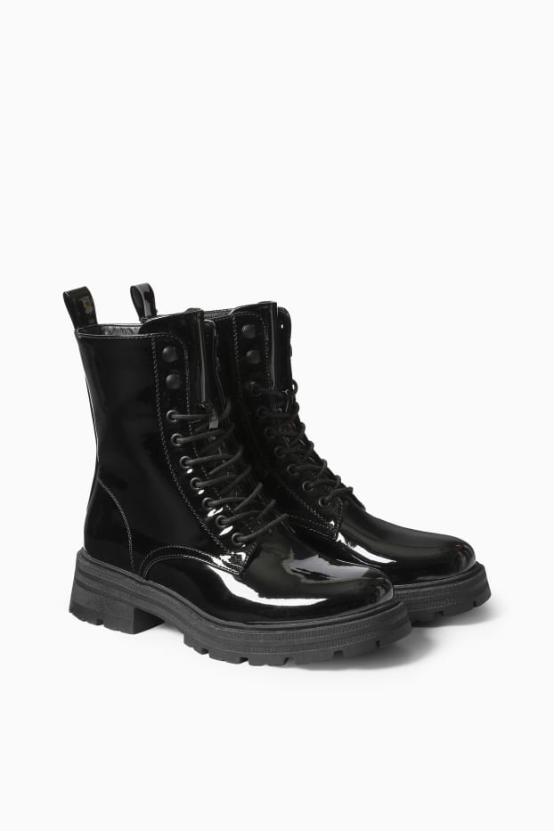 Dona - Botes - pell sintètica - negre