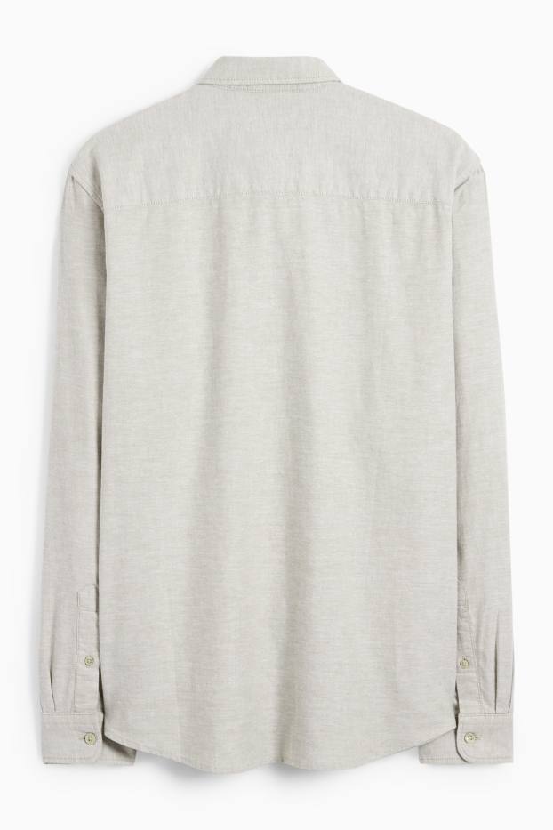 Herren - Hemd - Regular Fit - Button-down - mintgrün