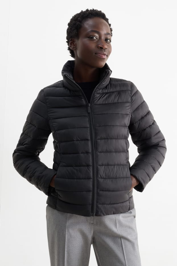 Damen - Steppjacke - schwarz