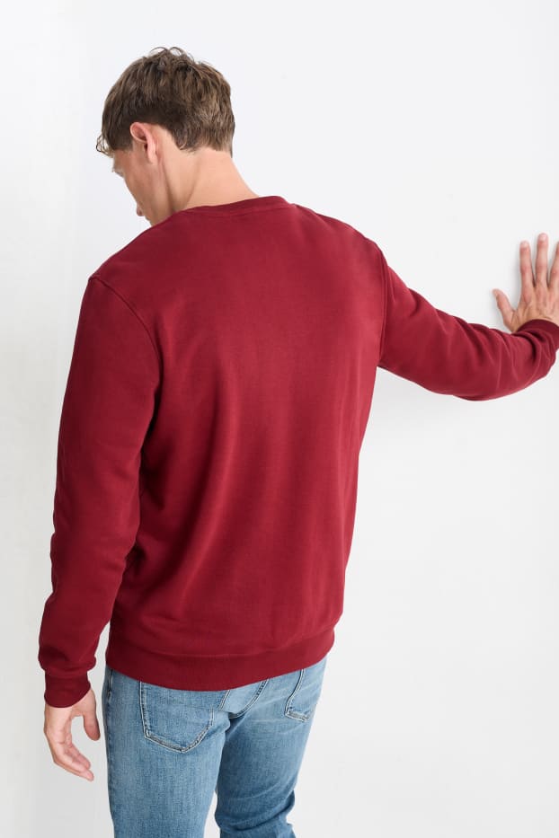 Men - Sweatshirt - dark red