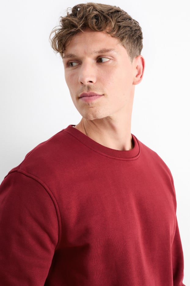 Men - Sweatshirt - dark red