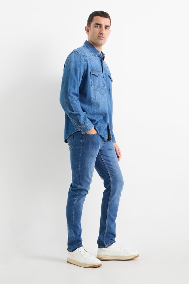 Herren - Slim Jeans - jeansblau
