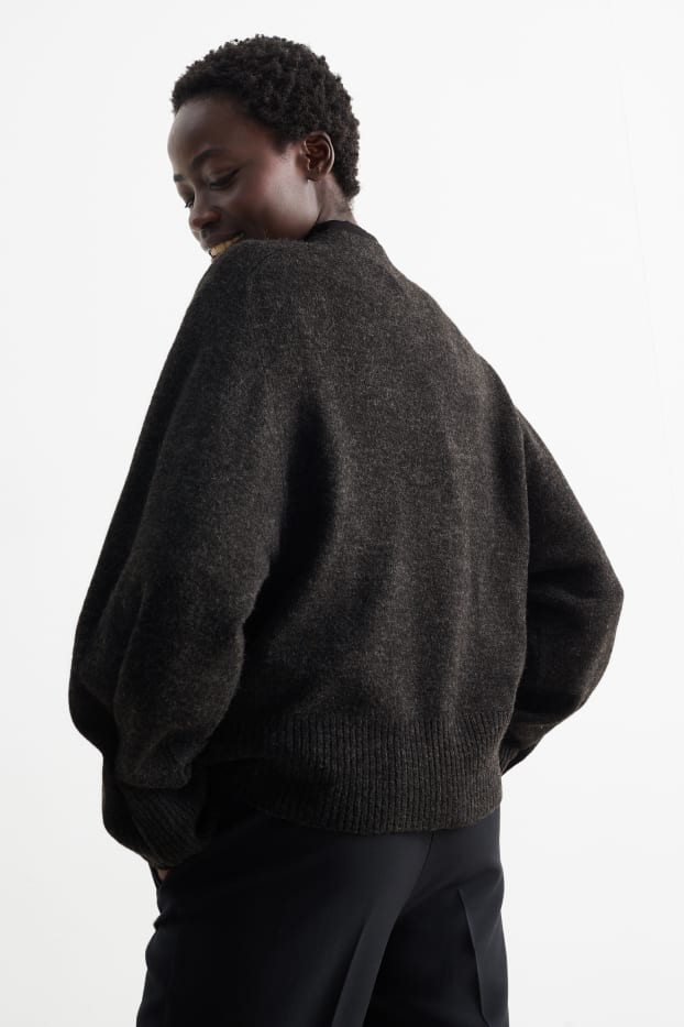 Femmes - Gilet en maille - gris foncé