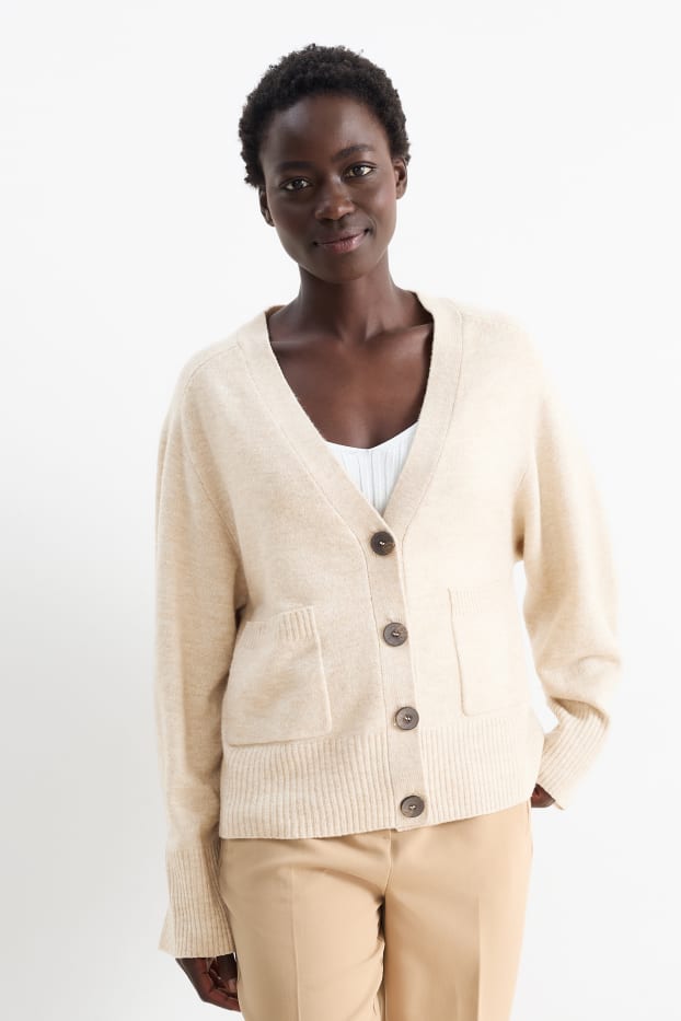 Kobiety - Kardigan - beżowy