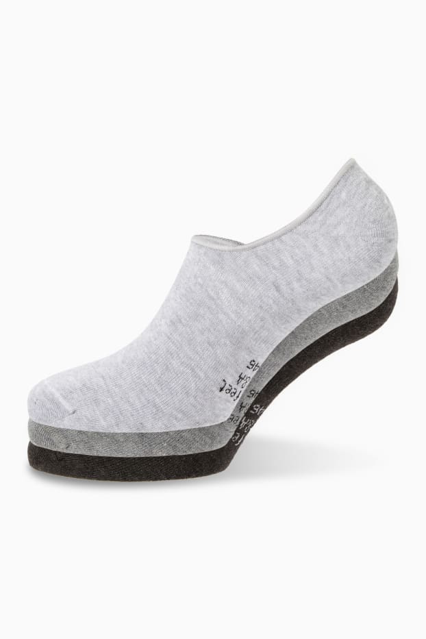 Men - Multipack of 3 - footsies - gray