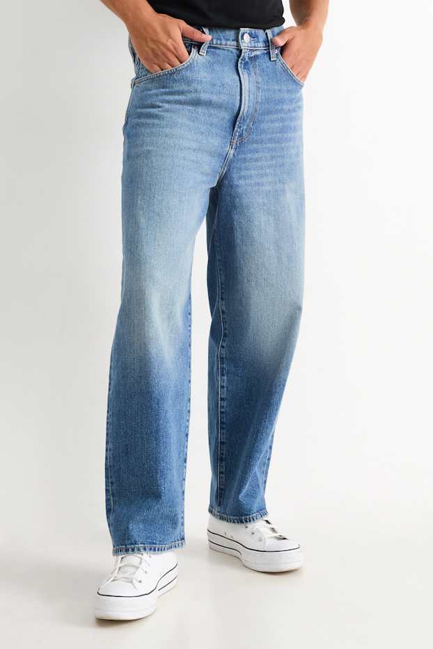 Heren - Baggy jeans - jeansblauw