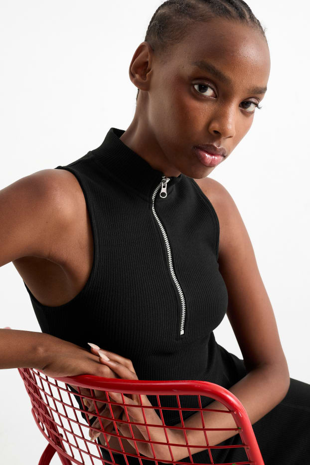 Dona - Samarreta crop - negre