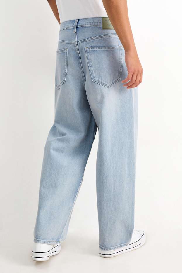 Home - Baggy jeans - texà blau clar