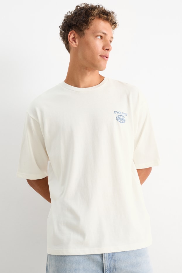 Hommes - T-shirt surdimensionné - blanc