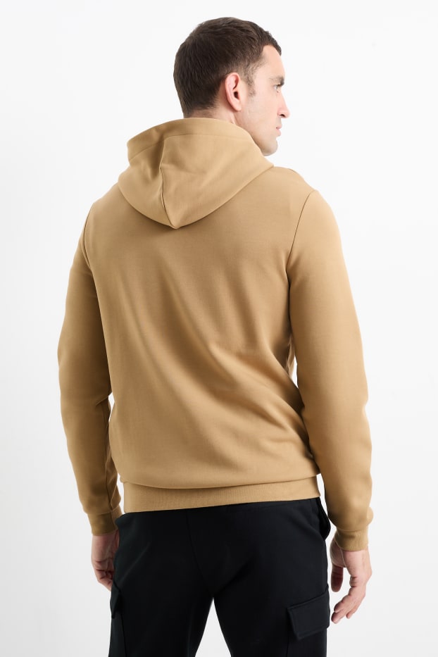 Hommes - Sweat à capuche - marron clair