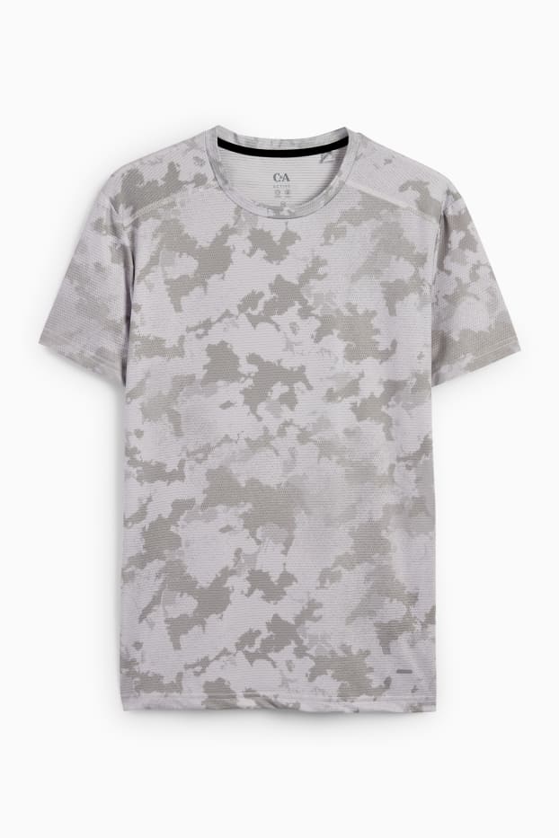 Herren - Funktions-Shirt - gemustert - hellgrau