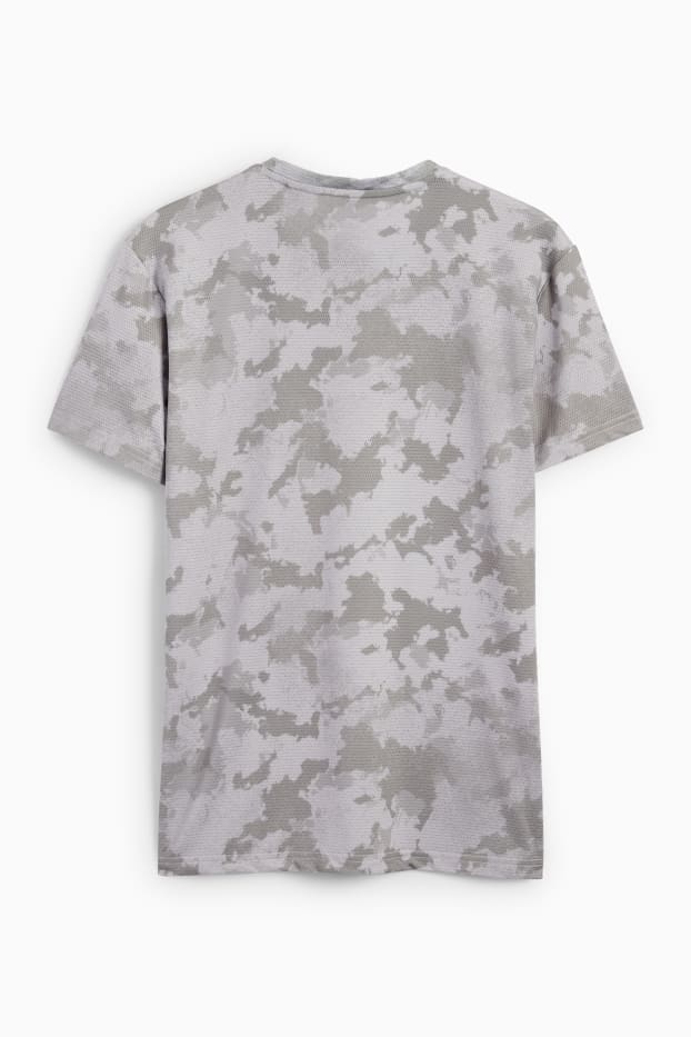 Herren - Funktions-Shirt - gemustert - hellgrau