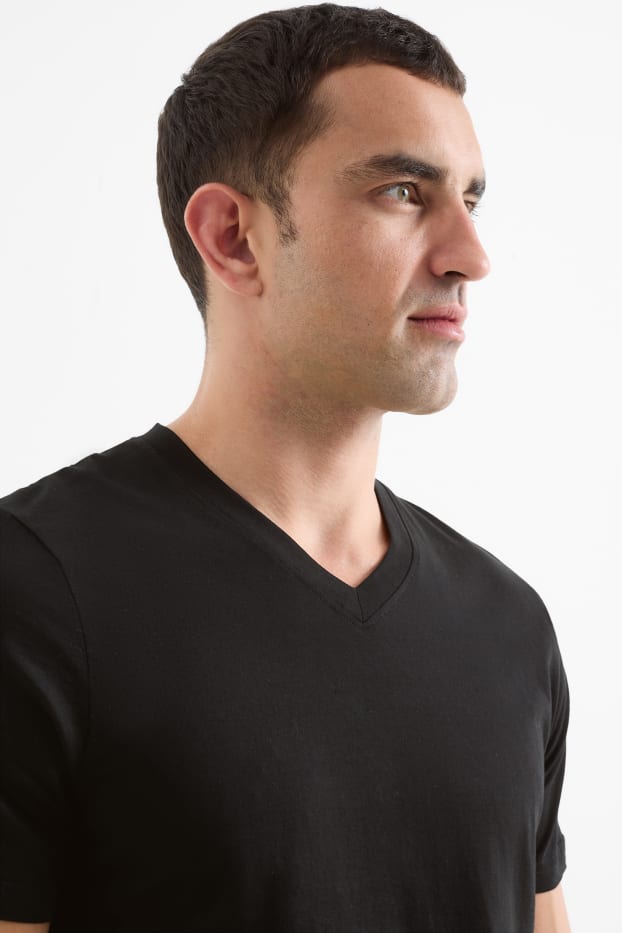 Men - Multipack of 2 - T-shirt - black