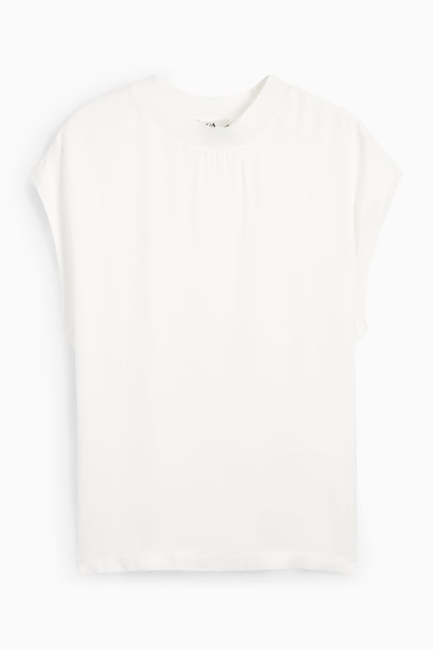 Damen - T-Shirt - cremeweiß