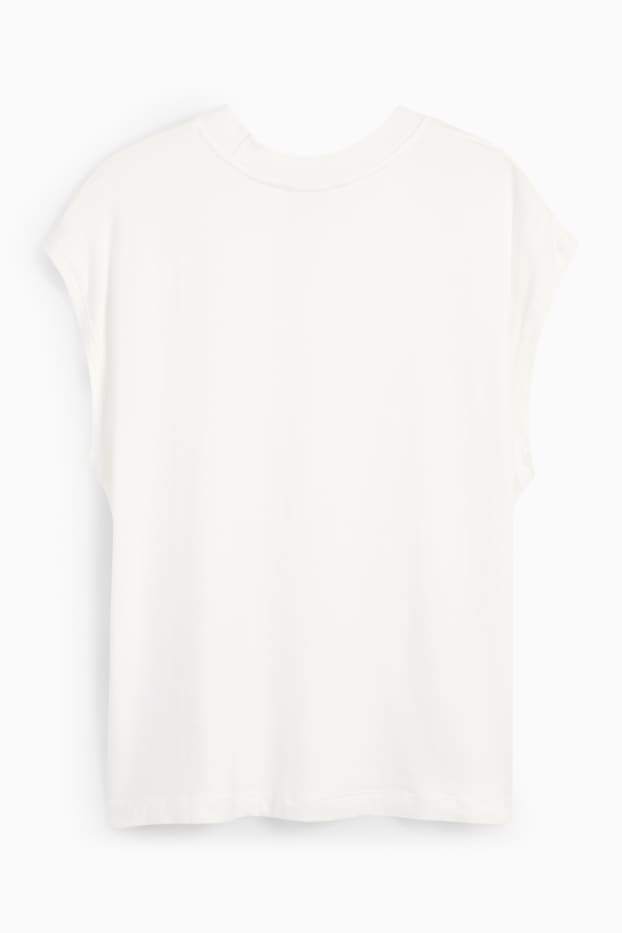 Damen - T-Shirt - cremeweiß