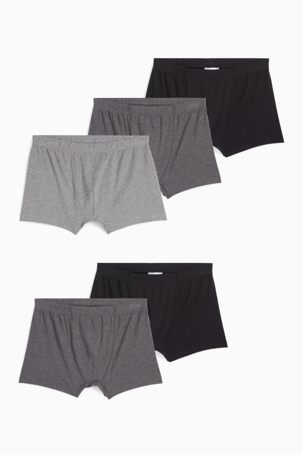 Pánské - Multipack 5 ks - boxerky - šedá/černá