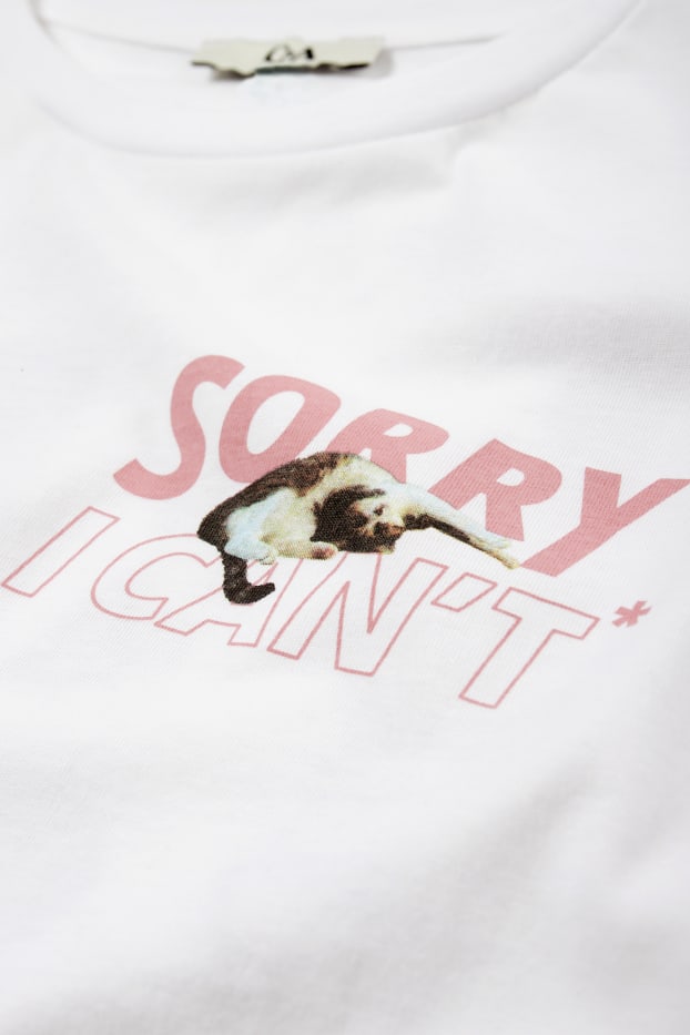 Women - T-shirt - cremewhite