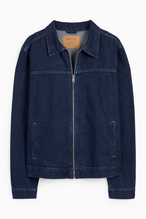Heren - Spijkerjasje - jeansdonkerblauw