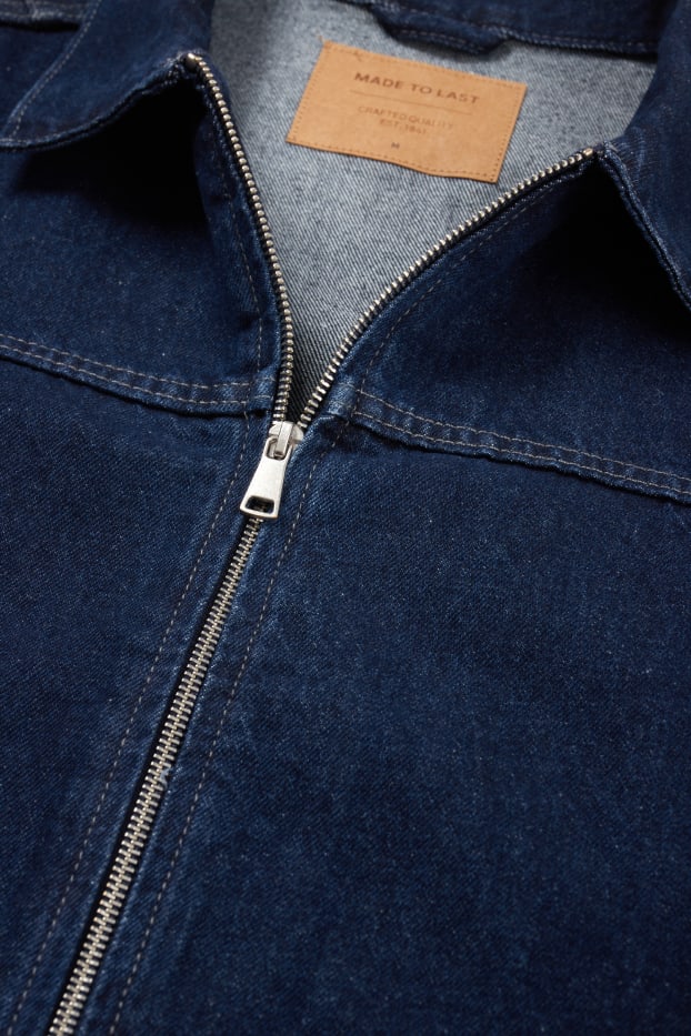 Heren - Spijkerjasje - jeansdonkerblauw