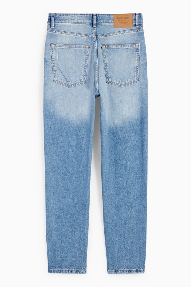 Damen - Mom Jeans - High Waist - LYCRA® - helljeansblau