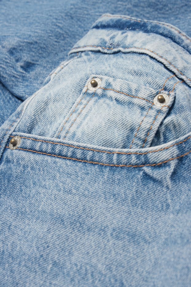 Damen - Mom Jeans - High Waist - LYCRA® - helljeansblau