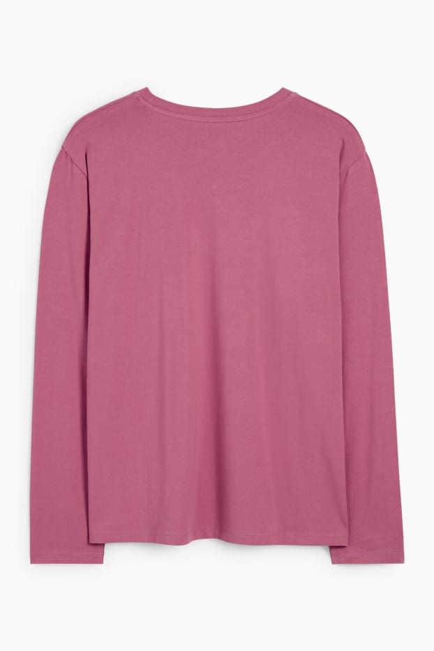 Donna - Maglia a maniche lunghe - fucsia