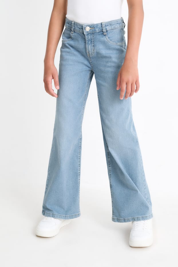 Nena - Texans wide leg - texà blau clar