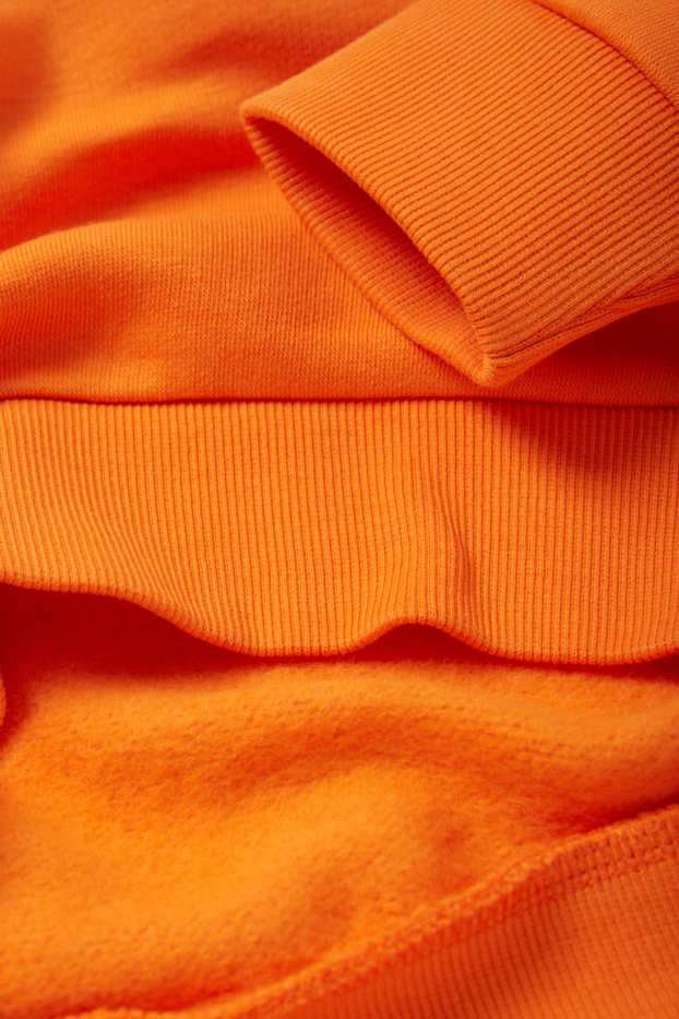 Bambini - Halloween - pipistrello - set - felpa e maschera - arancio scuro