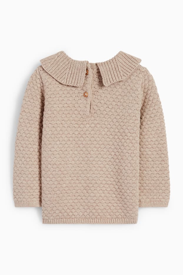 Baby Mädchen - Baby-Pullover - beige