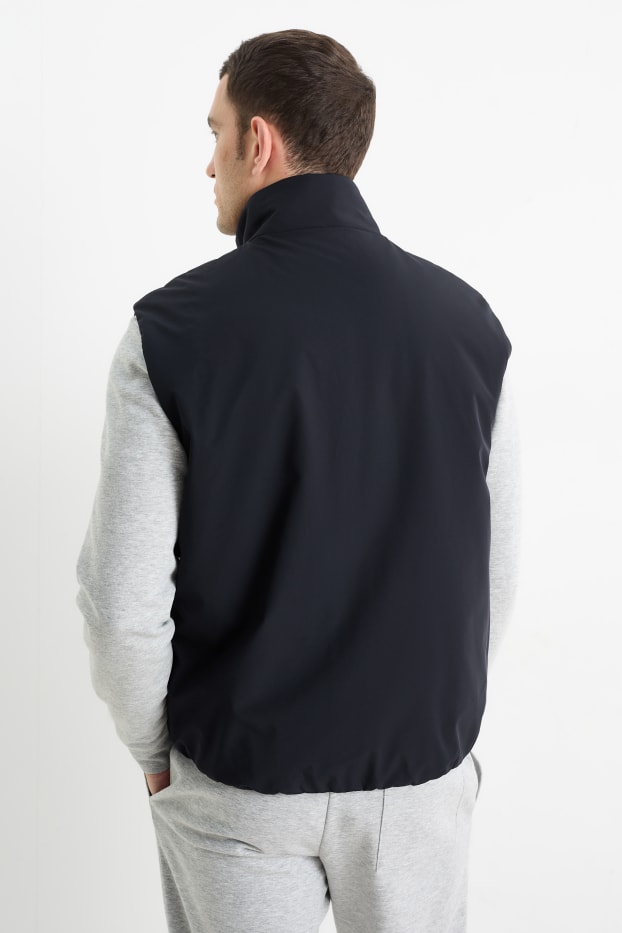 Men - Gilet - water-repellent - black