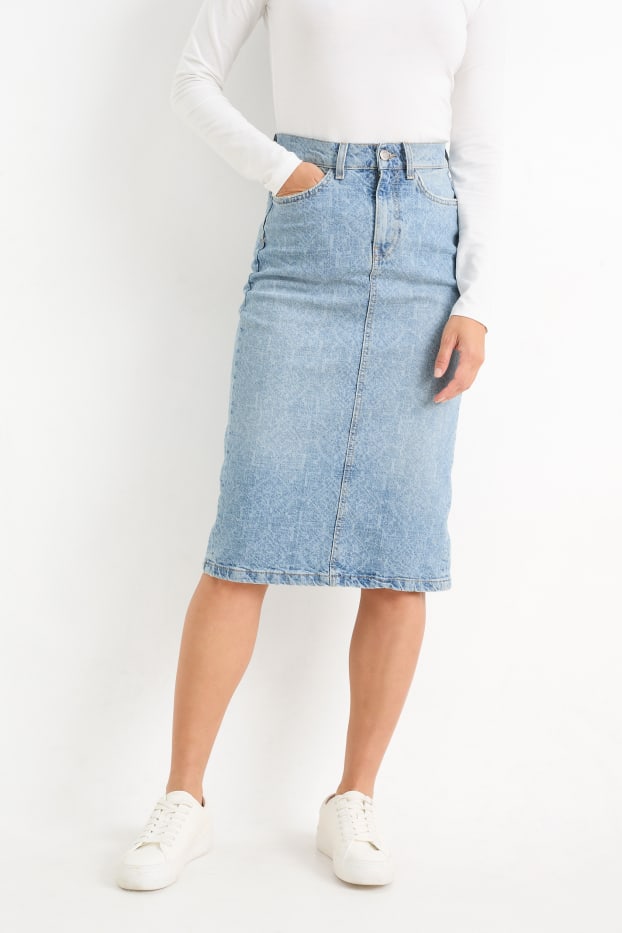 Dona - Faldilla texana - estampat - texà blau clar