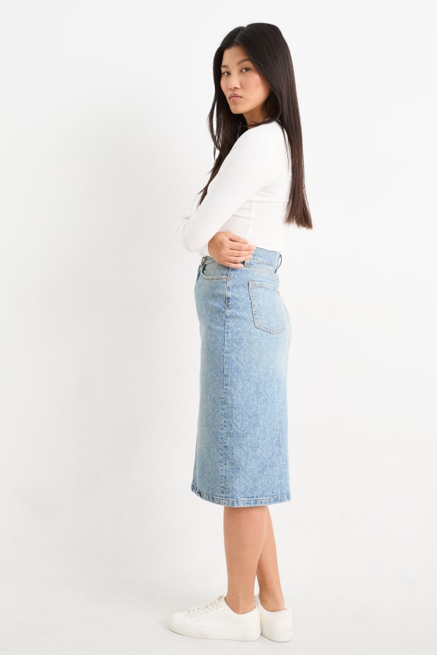 Dona - Faldilla texana - estampat - texà blau clar