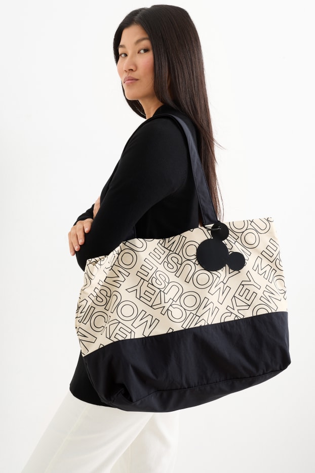 Damen - Shopper - Micky Maus - beige