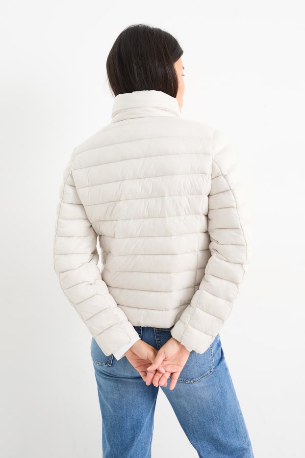 Damen - Steppjacke - hellgrau
