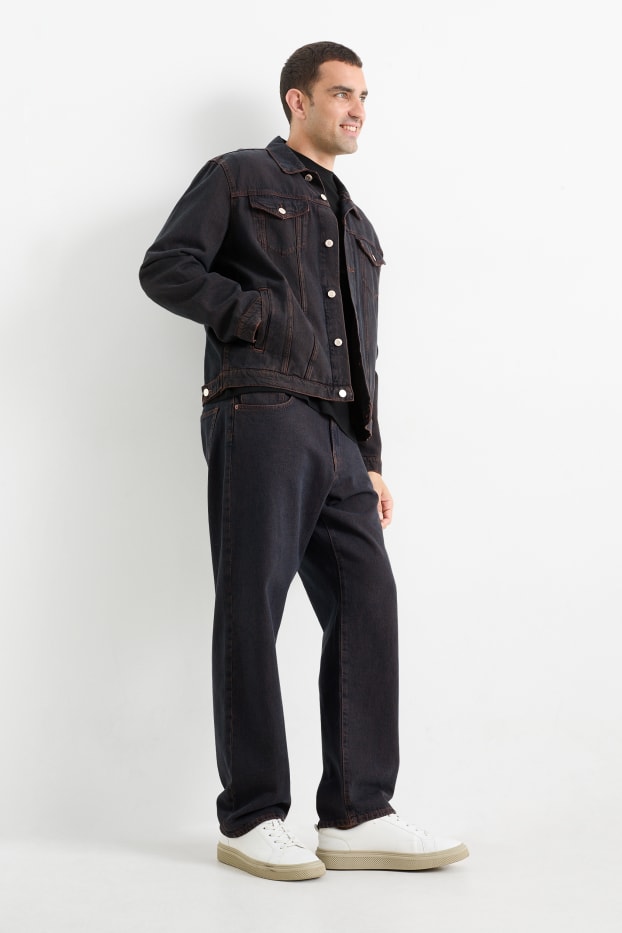 Uomo - Relaxed jeans - marrone