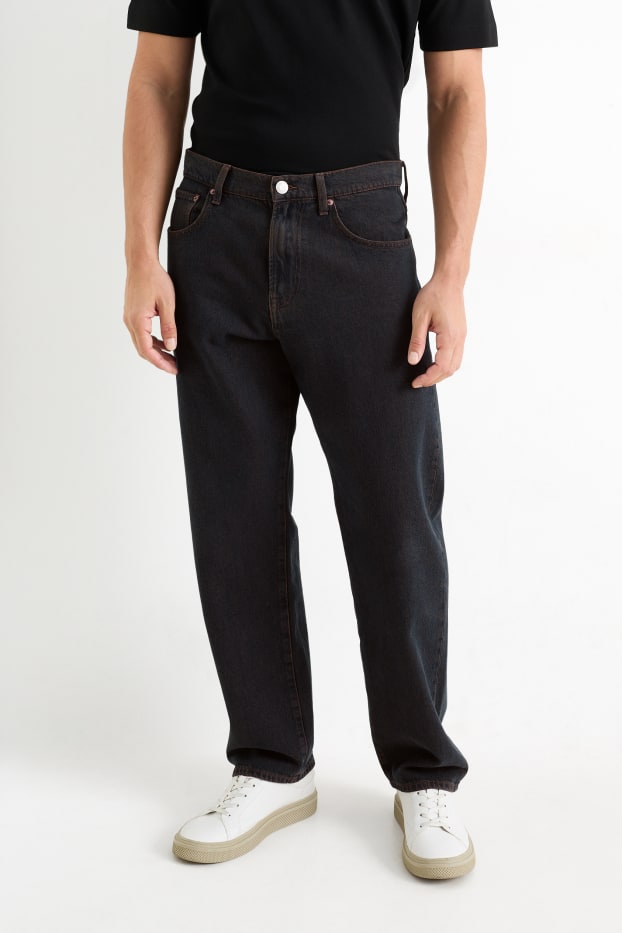 Uomo - Relaxed jeans - marrone