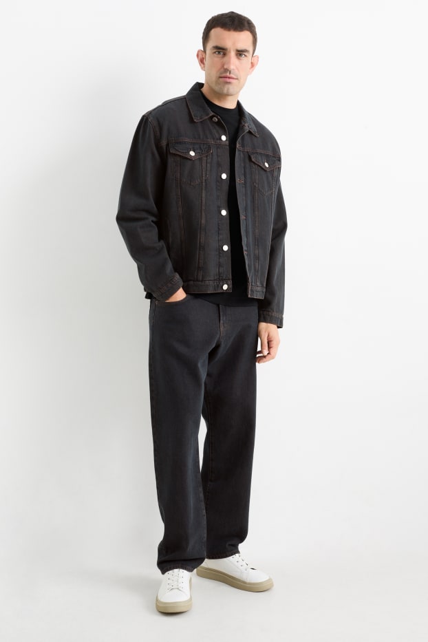 Uomo - Relaxed jeans - marrone